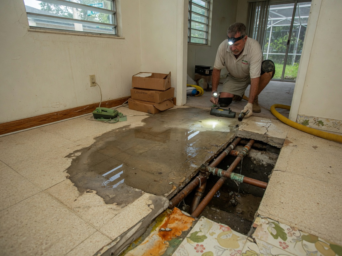 Handling Slab Leaks Common in Older Davie Properties