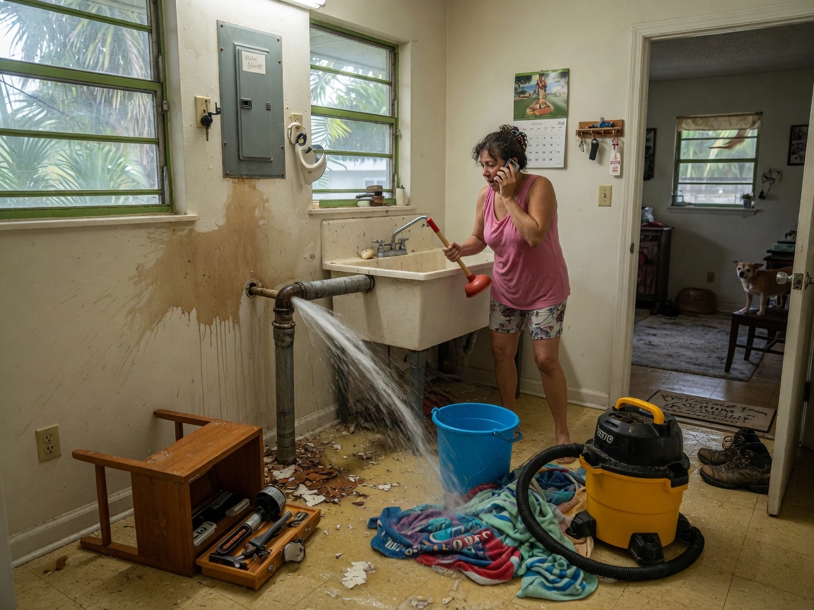 Immediate Steps After Discovering a Burst Pipe in Your Davie Home
